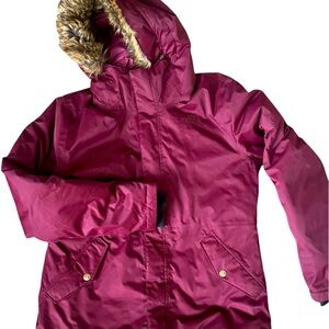 Girls The North Face Burgundy winter  Hooded jacket